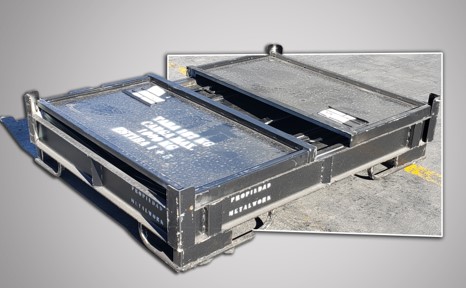 Reusable steel returnable container - white