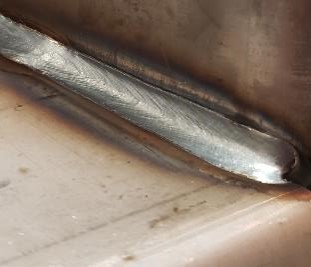 MIG fillet weld on fixture